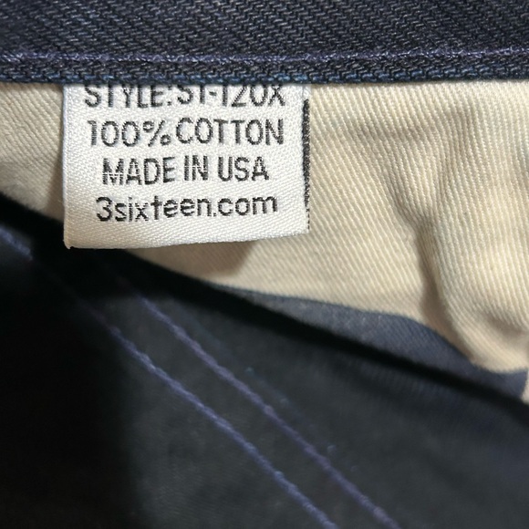 3Sixteen ST-120X Raw Selvedge Denim Jeans Men’s Size 30 - Picture 12 of 14